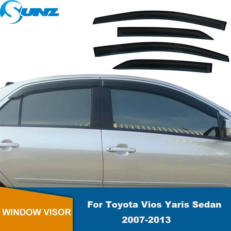 

Side Window Deflector For Toyota Vios XP90 Yaris Sedan 2007 2008 2009 2010 2011 2012 2013 Window Visor Rain Guard Vent Sun Shade