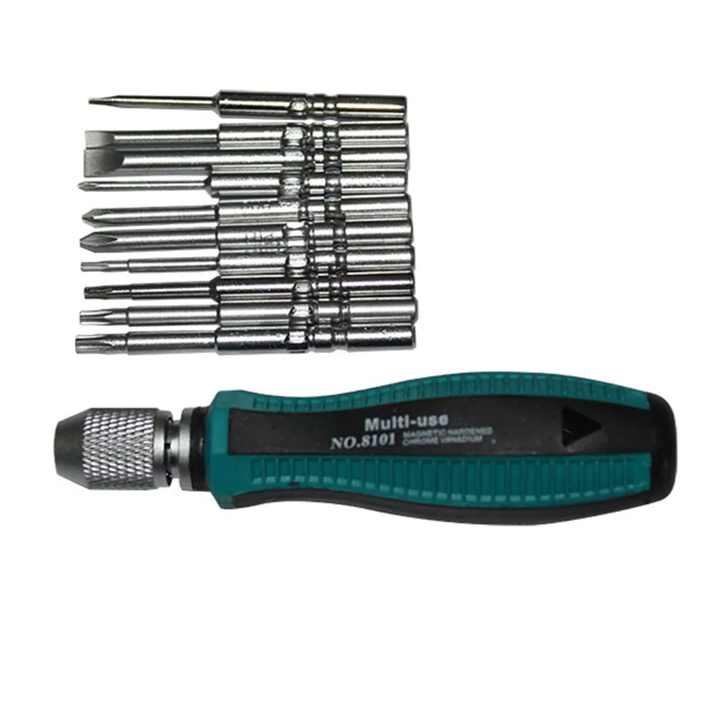 Imagem -05 - Precisão Chave de Fenda Grupo Ranhurado Torx Bits Haste Redonda Reparo do Computador Anti Slip Handle 801 mm