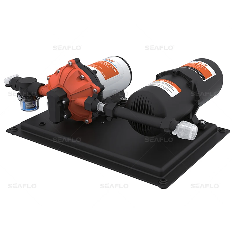 SEAFLO-Système de pression d'eau assemblé, pompe à eau, DC 12V, 24V, 5,5 GPM