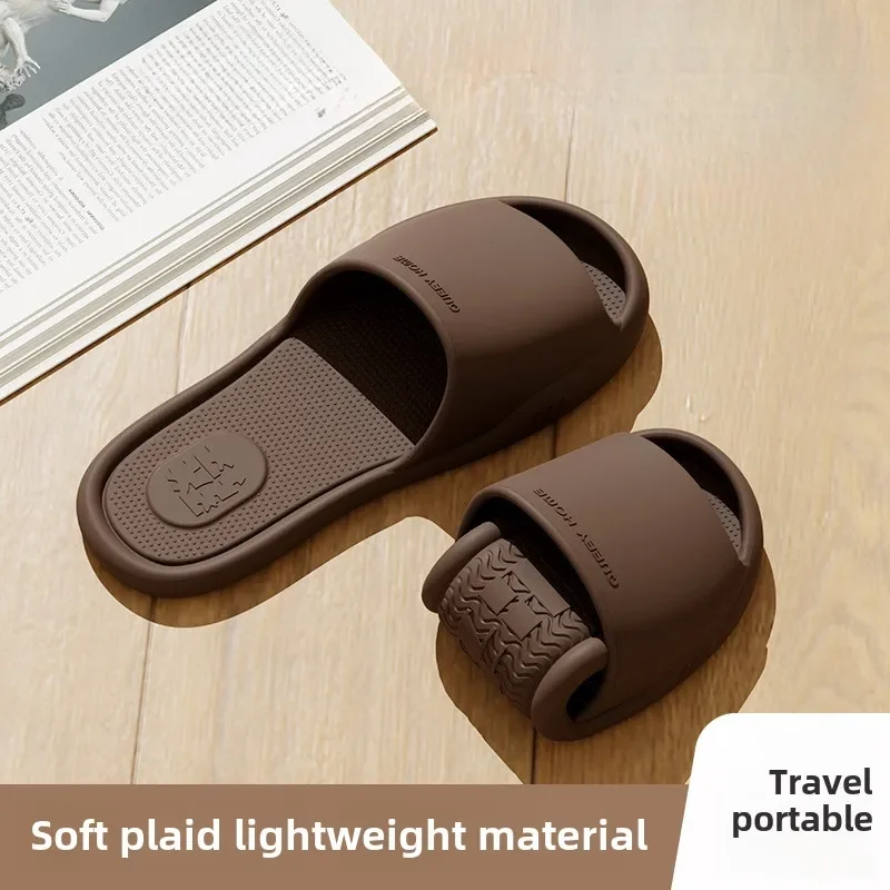 Antibacterial Foldable Slippers for Summer Outdoor Travel on Business Trips Indoor Home Bathing Non-slip Couple Non-stinky Women