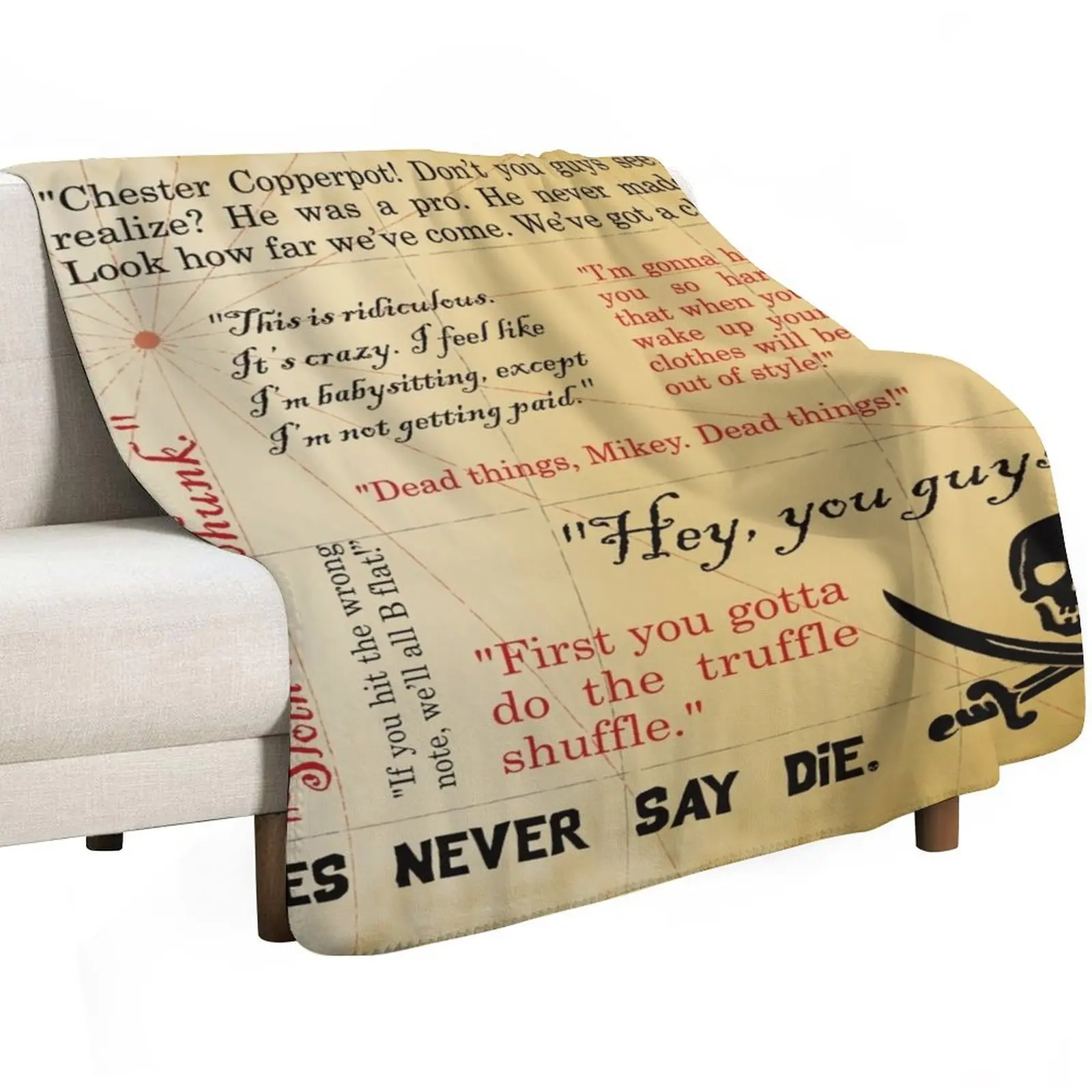 The Goonies Map Throw Blanket manga Luxury Throw wednesday Hairy Blankets Sofas Of Decoration Bed covers Blankets