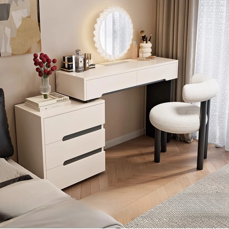 

Italian Glossy Dressing Table Storage Natural Drawers Modern Dressing Table Grey Clothing Coiffeuse De Chambre Wardrobes Drawer