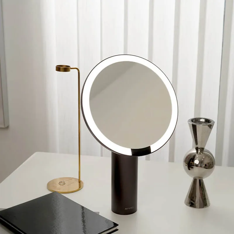 LED Mirror With Light Intelligent Desktop Beauty Lamp Fill Light USB Charging Desk Lamp Dressing Table Vanity Mirror Lights