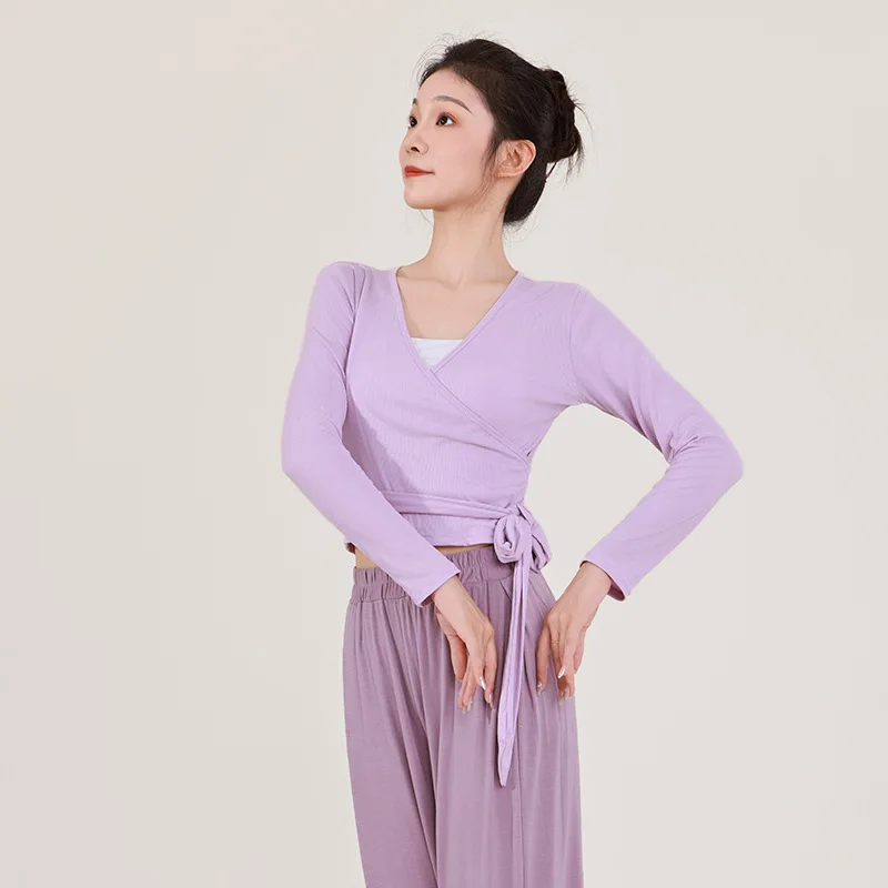 

Dance clothes, tops, women's modern dance practice clothes, straps, thin body clothes, ballet yoga daily training clothes