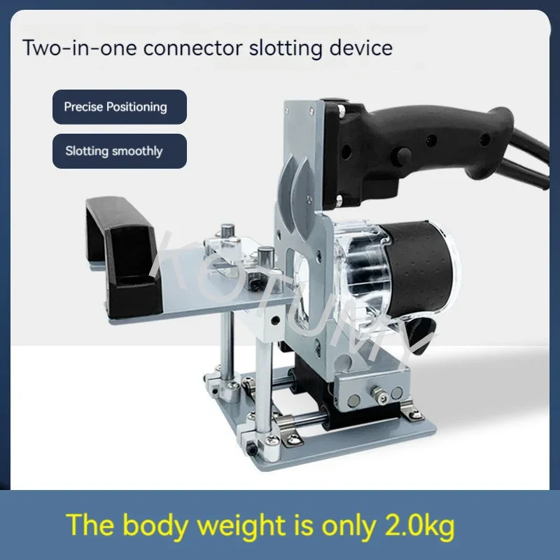 Mortising Jig 2 In 1 Slotting Bracket Invisible Fasteners Punch Locator Milling Cutter Positioning Frame For Trimming Machine