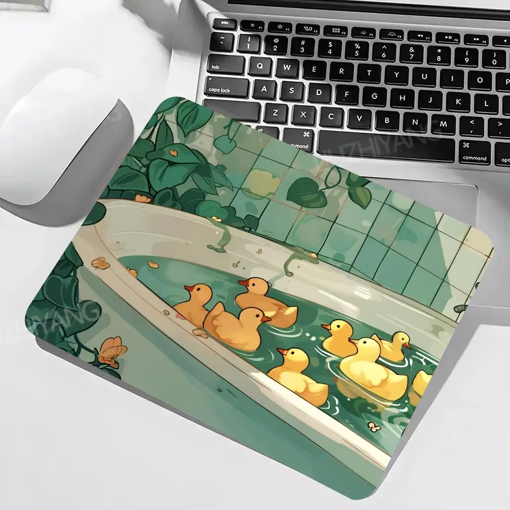 

Cute Duck Mouse Pad 22X18 40X45 Computer Accessories Office Game Table Mat Rubber Anti-slip Mousepad Small XS Decor Desk Pads