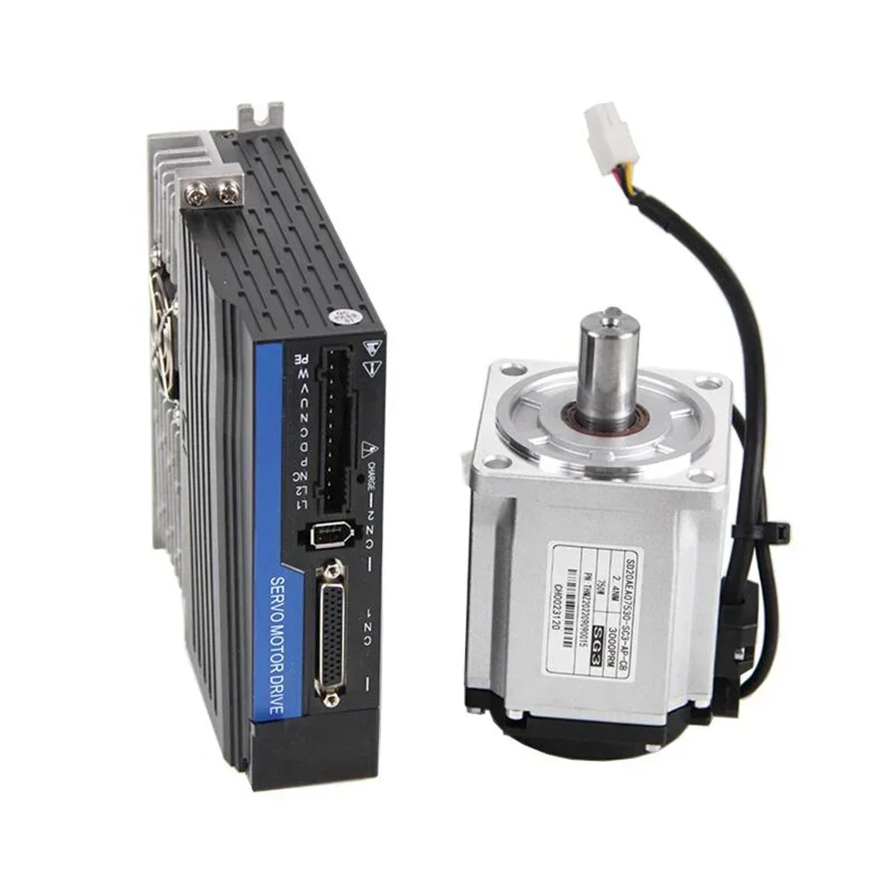 220VAC Servo Motor Drive Kit 1KW/1.2KW/1.3KW/1.5KW/1.8KW-2KW 21Bit Absolute EncoderCANopen/EtherCAT 110/130mm Servo RS485 Pulse/