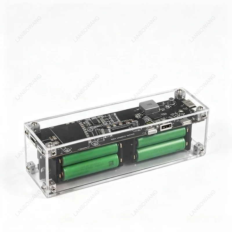 100W Two‑Way Fast Charging Power Bank DIY Kit,Super Mobile Power Shell Loose Parts For Hand Assembly Project