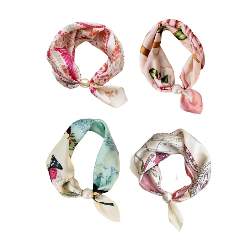 Light Neck Scarf with Closure for Spring and Fall Outfits