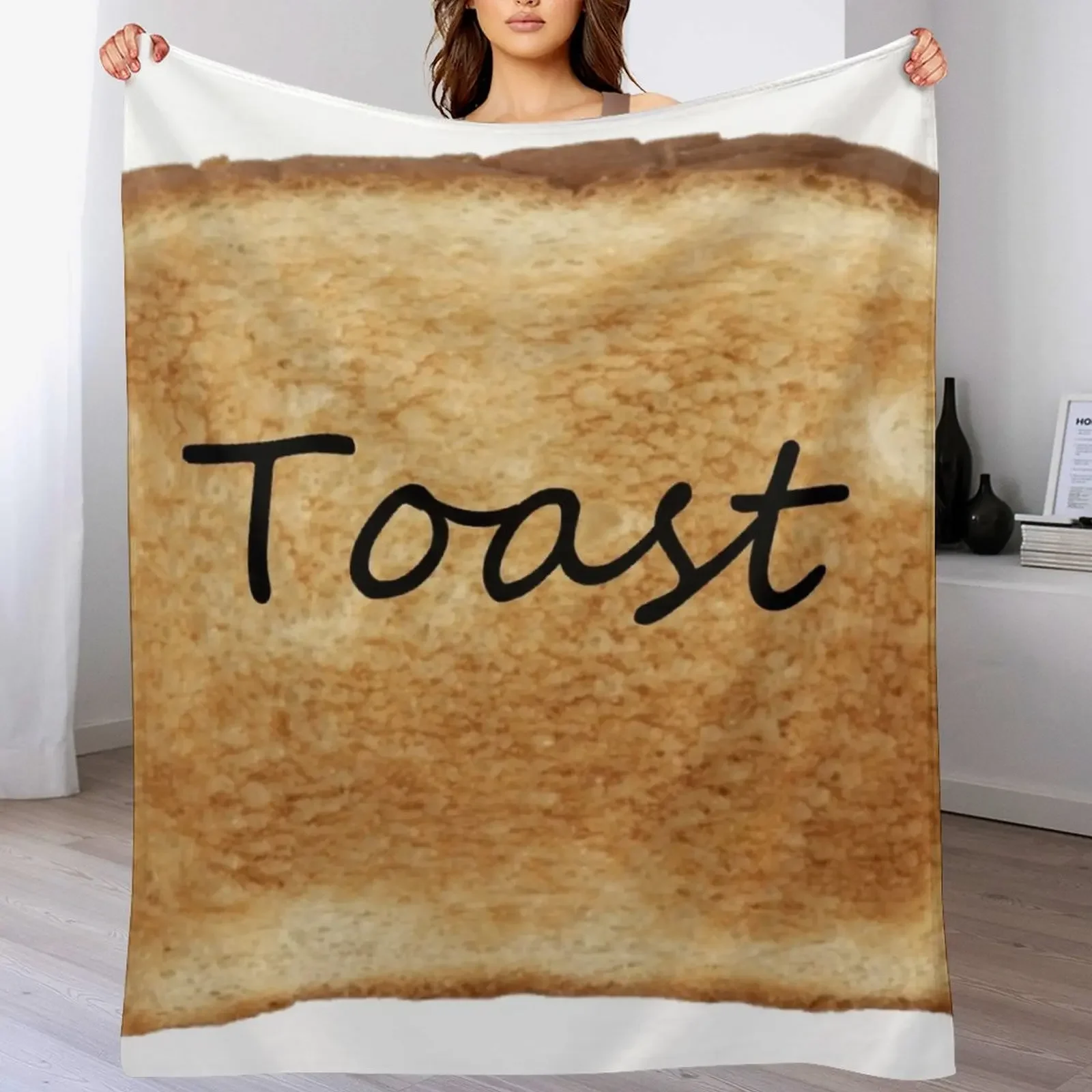 Toast Throw Blanket Fuzzy Plush Throw Blanket for Sofa Chair