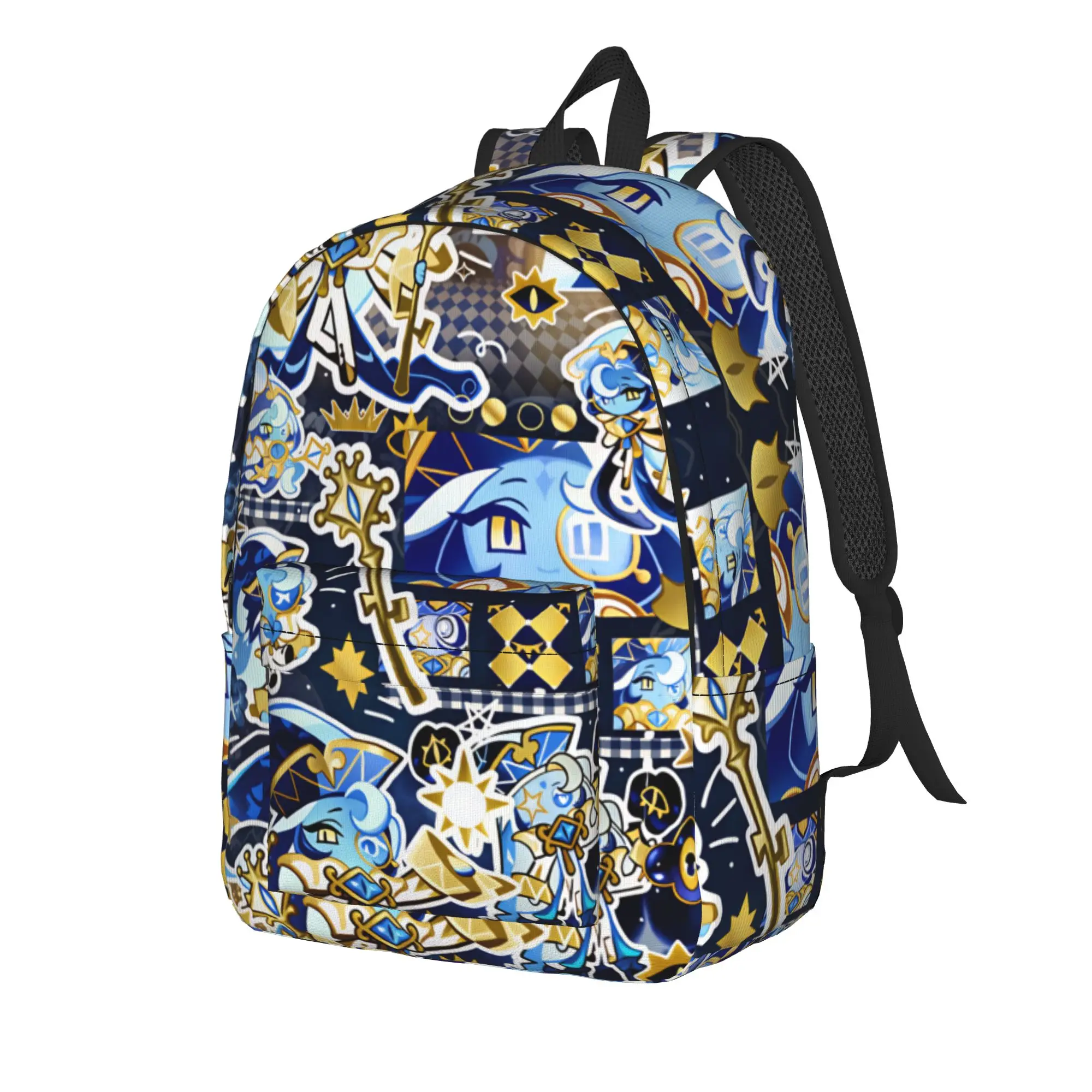 Shadow Milk (5) Backpack Student Cookie Run Kingdom Print Backpacks Polyester Kawaii High School Bags Travel Custom Rucksack