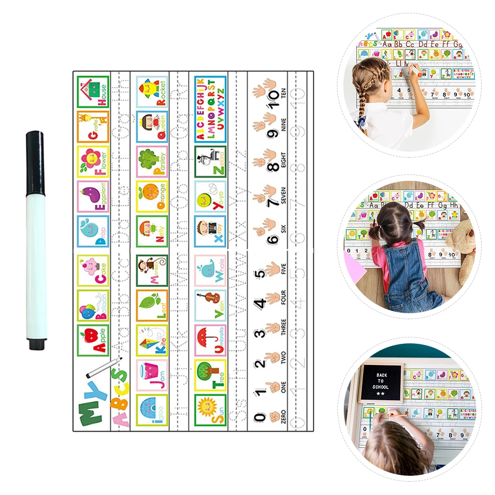 

Alphabet Wall Sticker Kid Stickers Bedroom Poster Learning Pvc Letter Nursery Decals Child Self-Adhesive