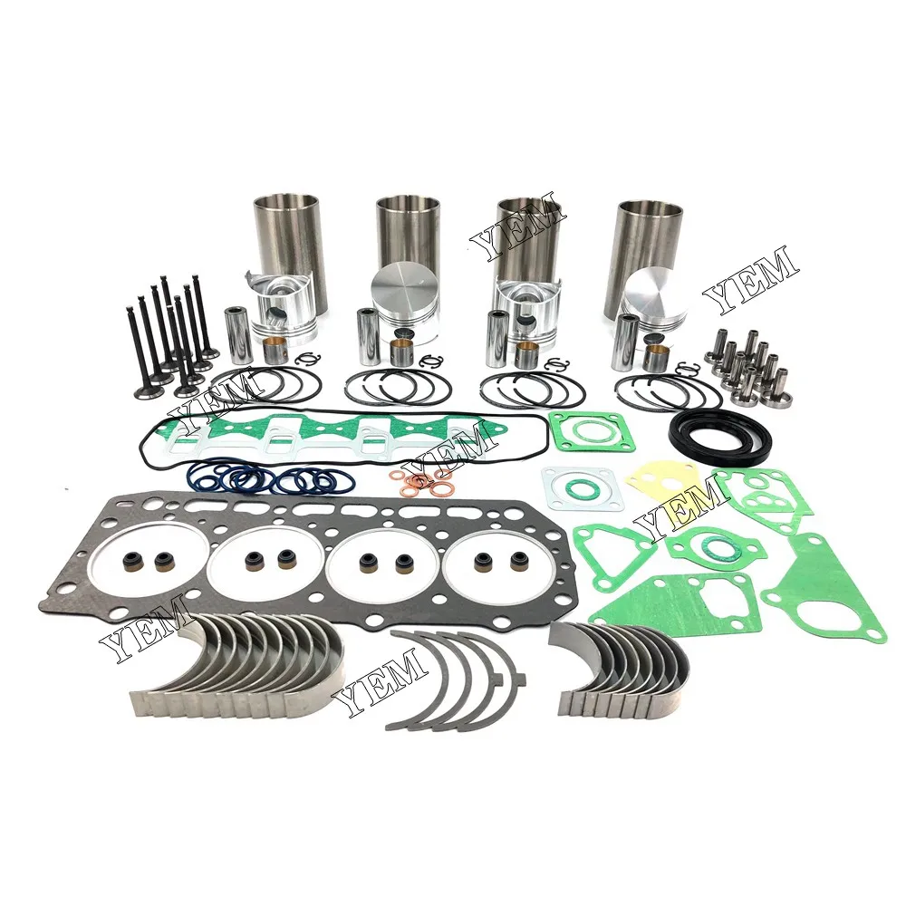 Long Time Aftersale Service 4D84-1 4D84E-1 4D84 4TN84 Overhaul Kit With Engine Bearing & Valves For Yanmar Engine parts