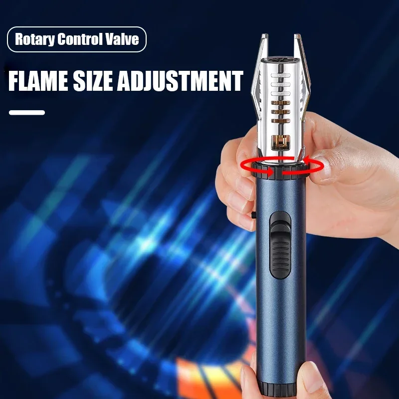 Planet Lightsaber Metal Butane Gas Lighter Spray Welding Gun 360° Use Outdoor Windproof Turbine Torch Jet Lighter BBQ Cigar Tool