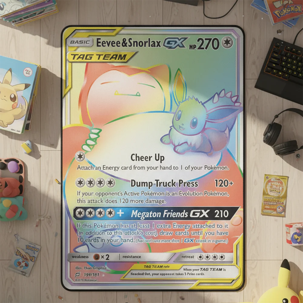 Anime Pokemon Card Eevee & Sno – Gaming Accessories For Kids recenzja i cena