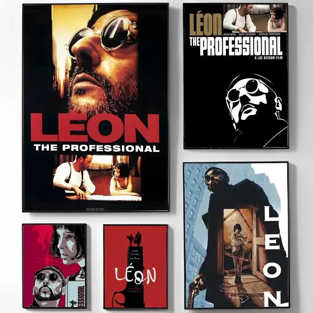 Movie Sticky L-leon The Professional Poster Self-adhesive Art Waterproof Sticker Coffee House Dorm Room Wall Decor