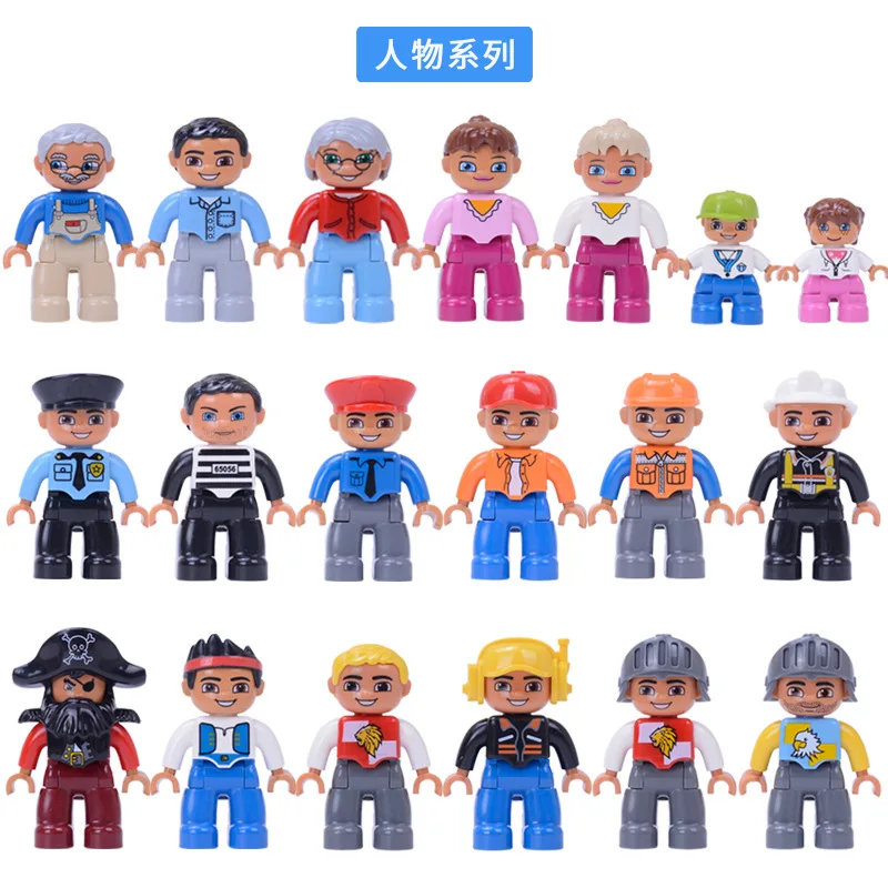 

Action Figures Doll Police Princess Family Member Building Block Accessory Occupation Toys Assembly Children Kids Gift