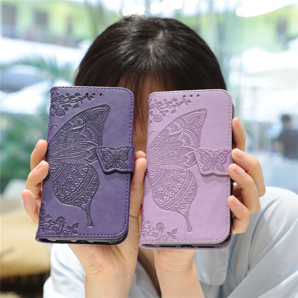 

Чехол для телефона XIAOMI 15 Ultra PRO 14 14T PRO Ultra FOR Poco X7 F6 Pro C75, кожаный чехол-бумажник с тиснением в виде бабочки, откидная крышка