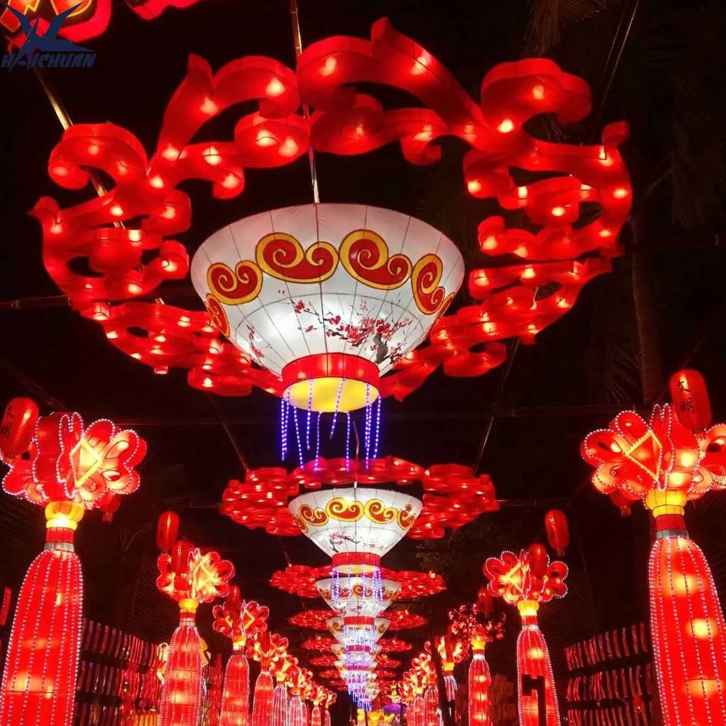 Large Chinese lantern outdoor tarp Mid-Autumn Lantern for sale