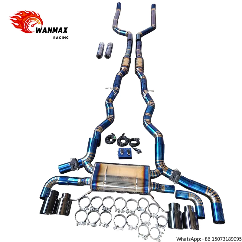 

Titanium Performance Valvetronic Exhaust System for M850I G14 G15 G16 4.4 V8 N63 2019+ Valved Exhaust Catback Escapes