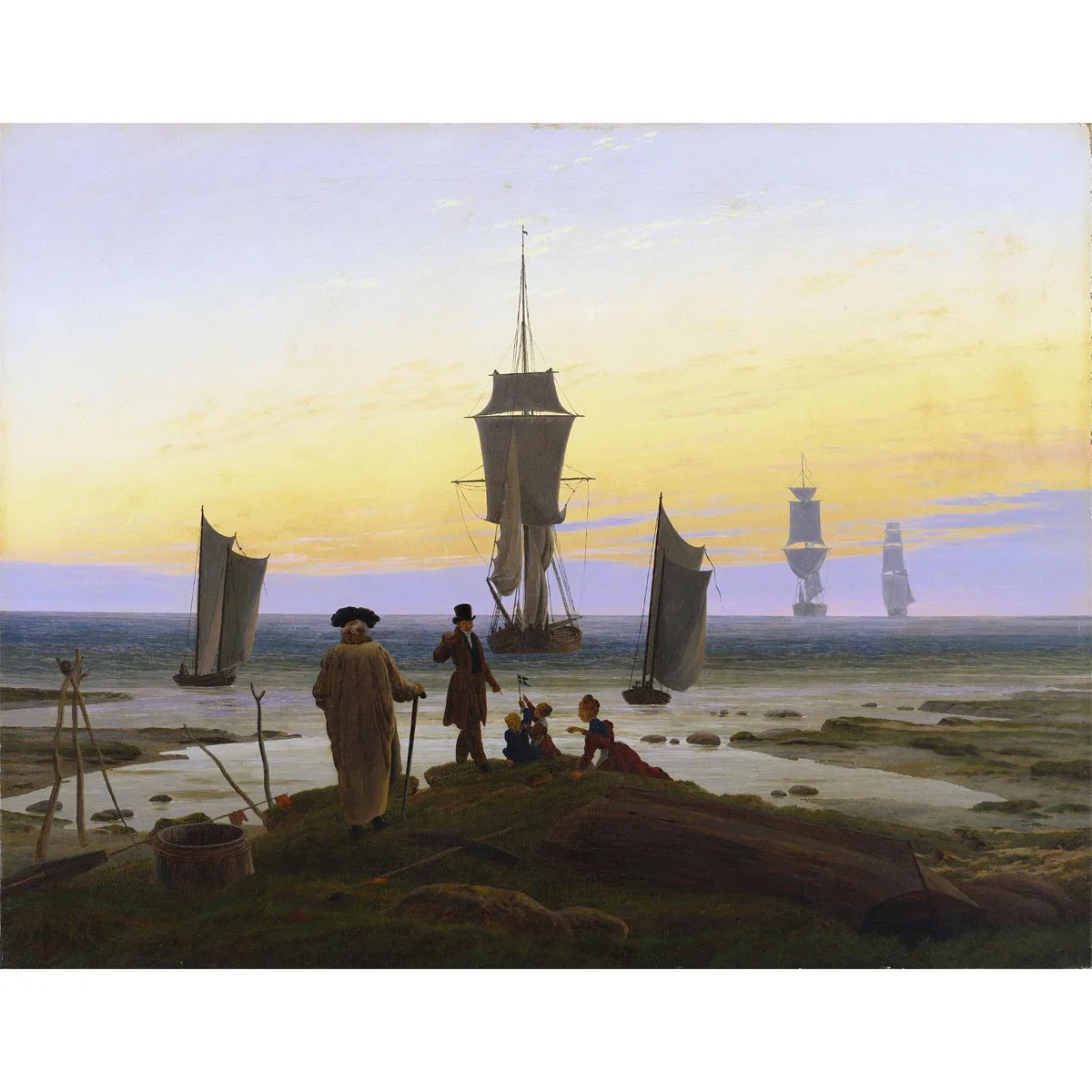 

Caspar David Friedrich artworks,The Stages of Life,Hand painted art painting on canvas,World famous painting replica,Wall decor