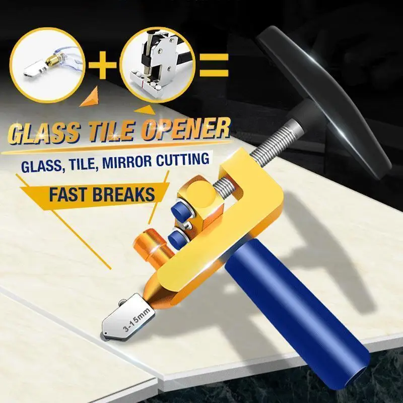 

High Quality 2 in 1 Diamond Tile Glass Cutter Professional Ceramic and Porcelain Cutting Manual Multifunction Hand Tool Home DIY