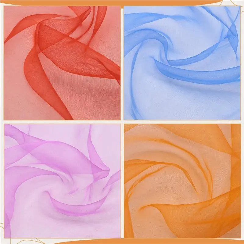 CYGJ-24 Stuks Kids Jongleren Sjaals Dans Muziek Sjaals Kleurrijke Sjaals Beweging Sjaals Ritme Sjaals Voor Kinderen Beweging