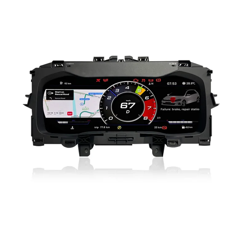 

New Speedometer Cockpit Digital Dashboard Panel Virtual Instrument Cluster Cockpit For Volkswagen For Tiguan 2016 2017 2018 2019