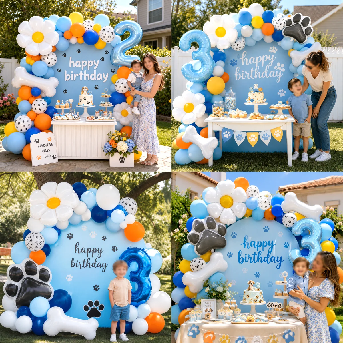 Wedding Day Supply Kit - Blueise Balloon Arch Kit Blue Heeler
