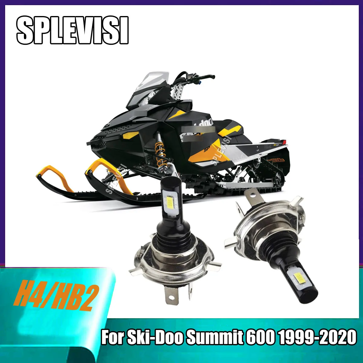 

LED H4 6000K Whtie Headlights - making visibility clearer For Ski-Doo Summit 600 1999 2000 2001 2002 2003 2004 2005 2006-2020