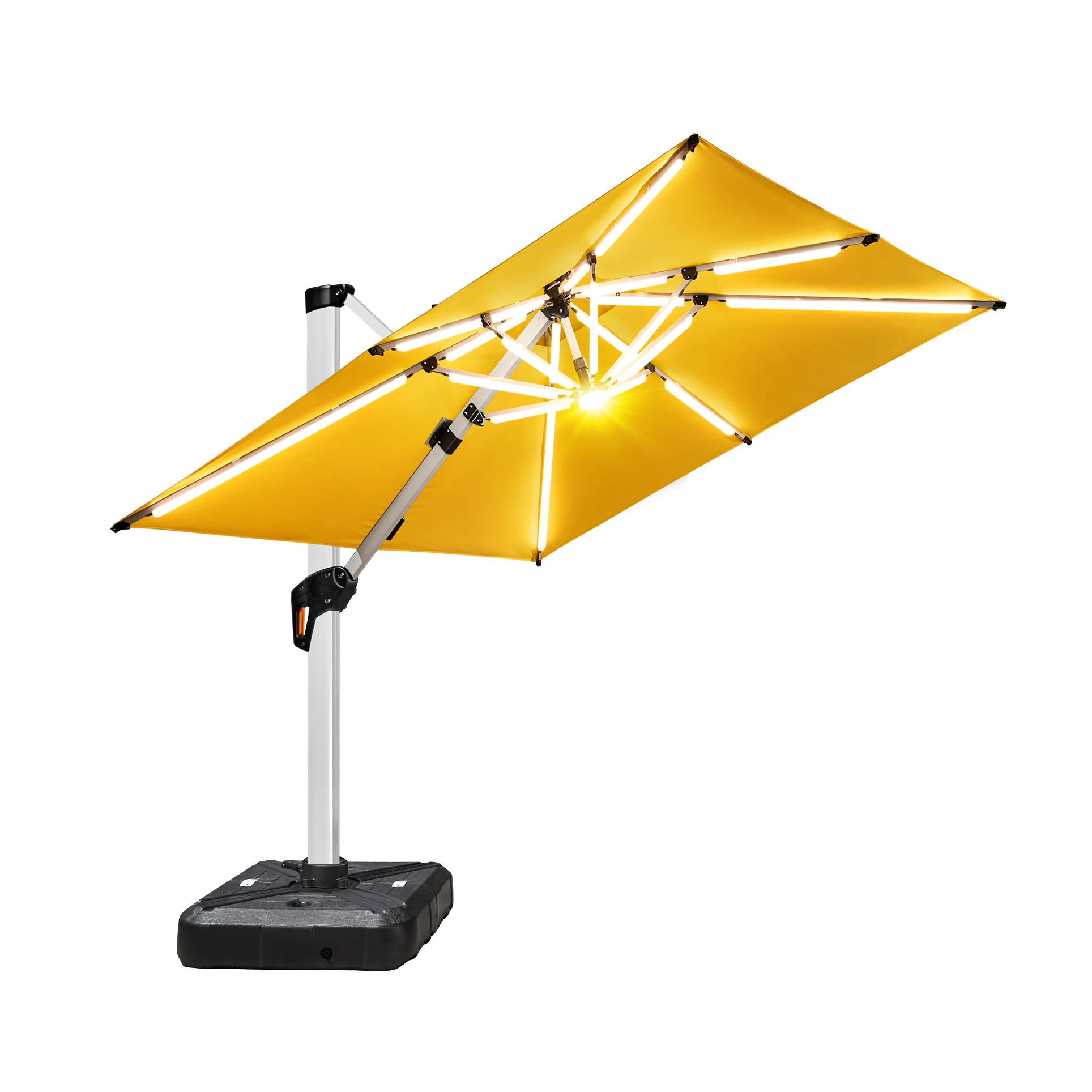 New Design Pre Sell 2026 New Arrival 15 Experienced Foshan Outdoor Parasol Factory Solar Power Light