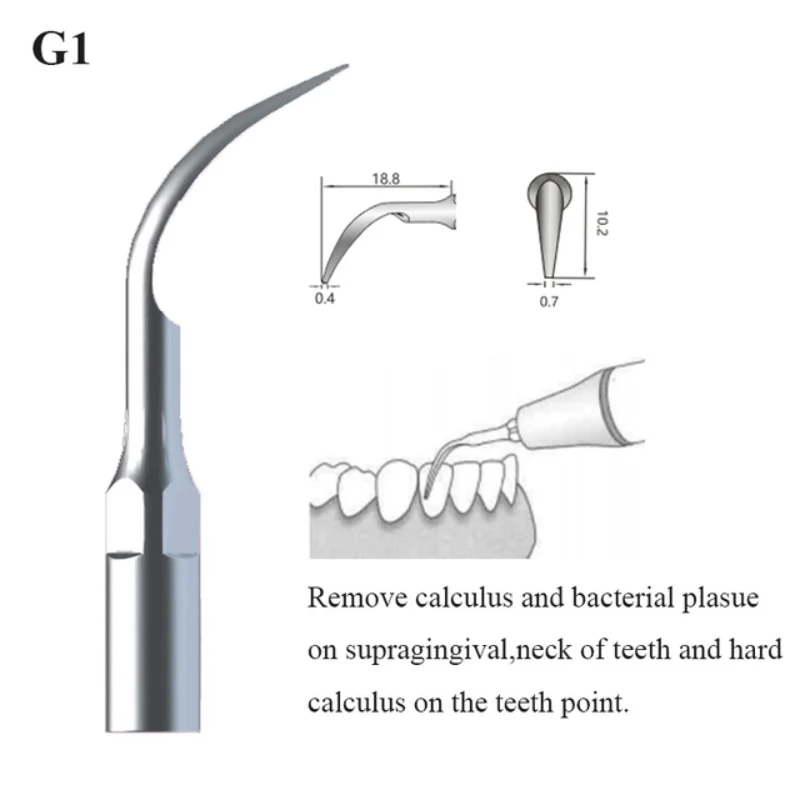 VV Dental Ultrasonic Scaler Tips Scaling Cleaning and Whitening Scaling Tips G P E fit for EMS WOODPECKER Ultrasonic Scaler Tool