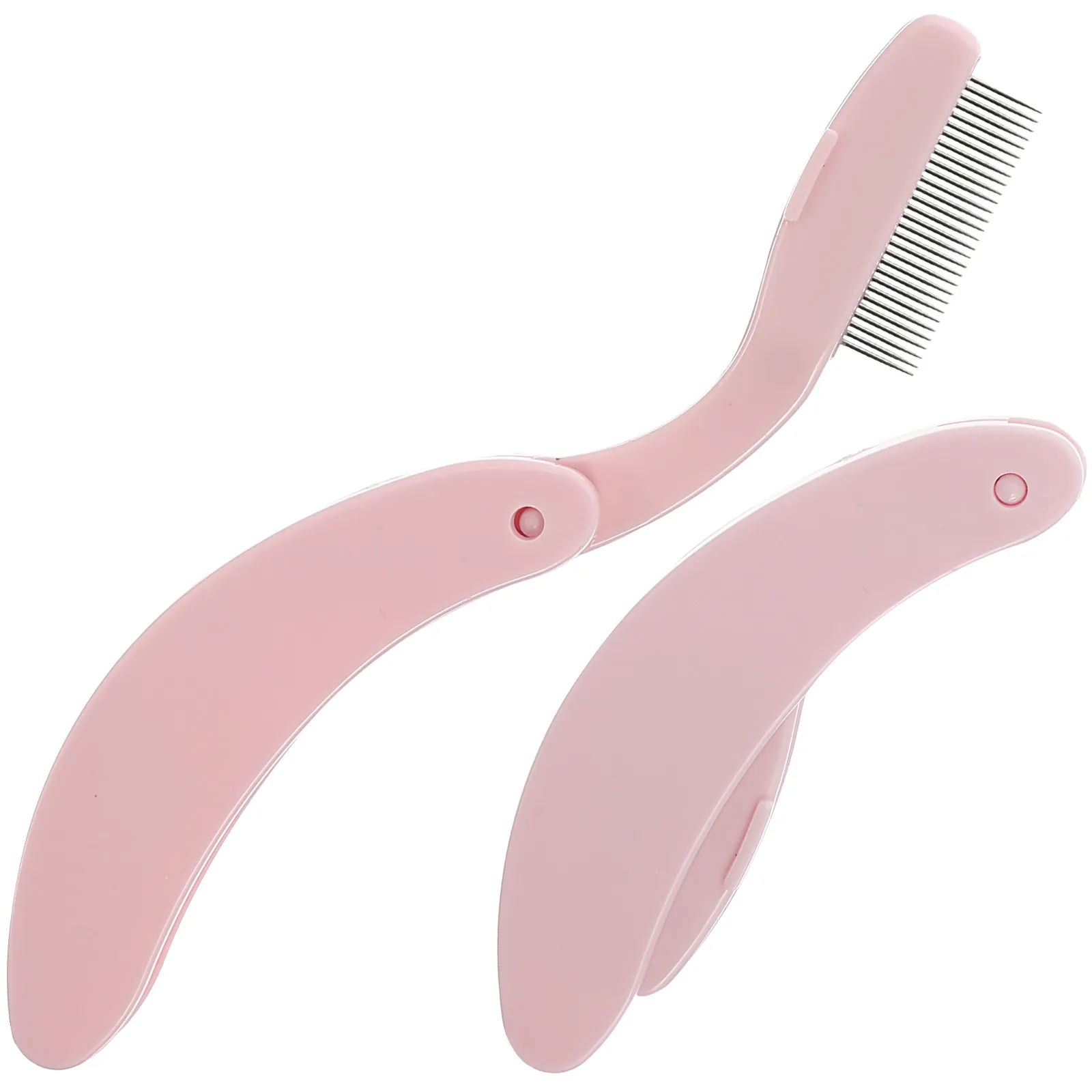 

2Pcs Eyebrow Beauty Comb Metal Eyelash Separator Lash Comb Portable Eyelash Makeup Tool Eyebrow Grooming Tool Lash Brush