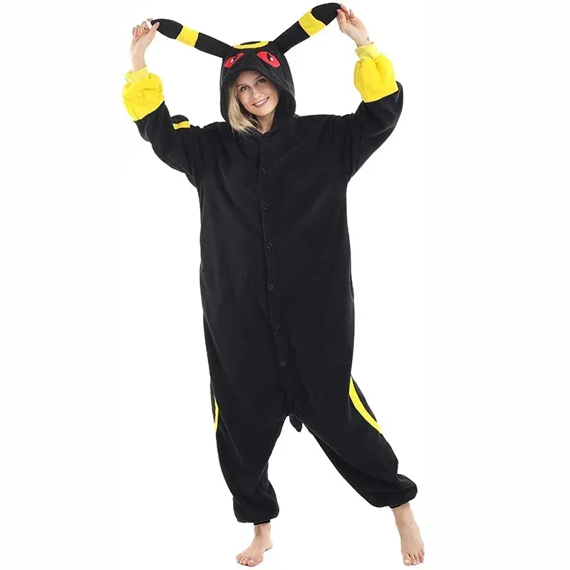 ❤ ❤ 2025 2025 animación adulto Umbreon Kigurumi Onesie pijamas polar Animal mujeres Halloween fiesta Cosplay disfraz P nuevo ★ ☆
