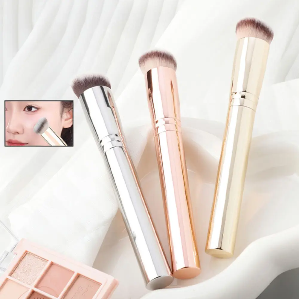 Soft Synthetic Angled Concealer Brush Professional Makeup Tool For Under Eye Nose Corner Dark Spots Coverage Durable Quality