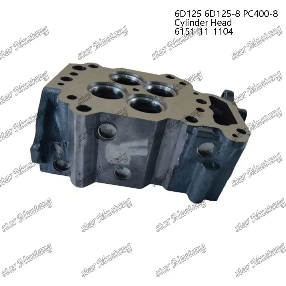 6D125 6D125-8 PC400-8 Cylinder Head 6D125-8 6150-11-1100 6150-11-1101 6150-11-1102 Suitable For Komatsu Engine