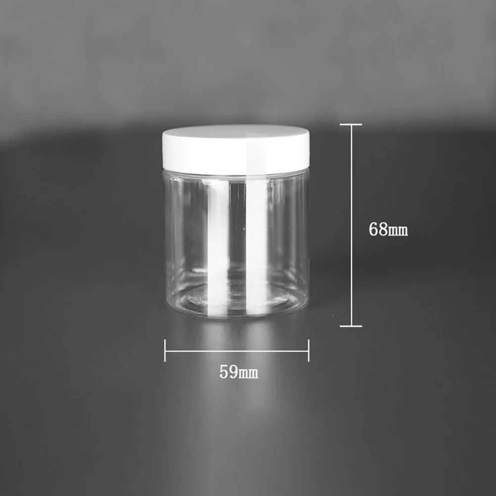 

10Pcs Transparent Plastic Bottles 140ml Round Leakproof Empty Storage Jars for Product Dispensing Plastic Bottles