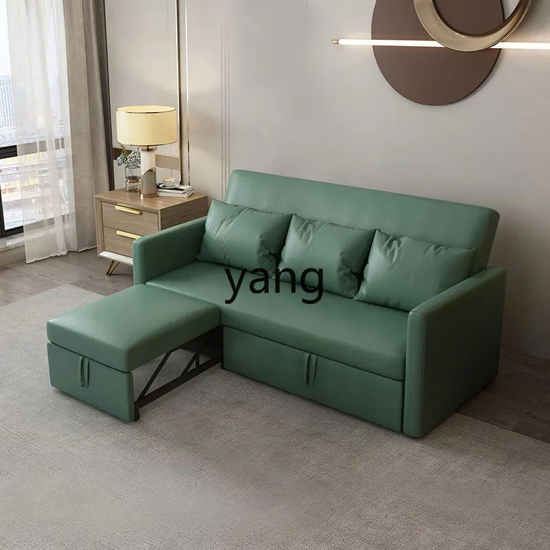 LTT small apartment double multi-function sofa bed folding dual-purpose technology cloth sofa bed