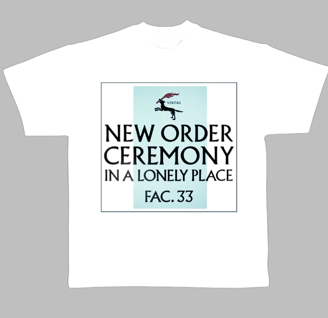New Order Electronic Group Joy Division Ceremony Music Art Summer Leisure T-Shirt Men's and Women's Luxury Brand Top 2026