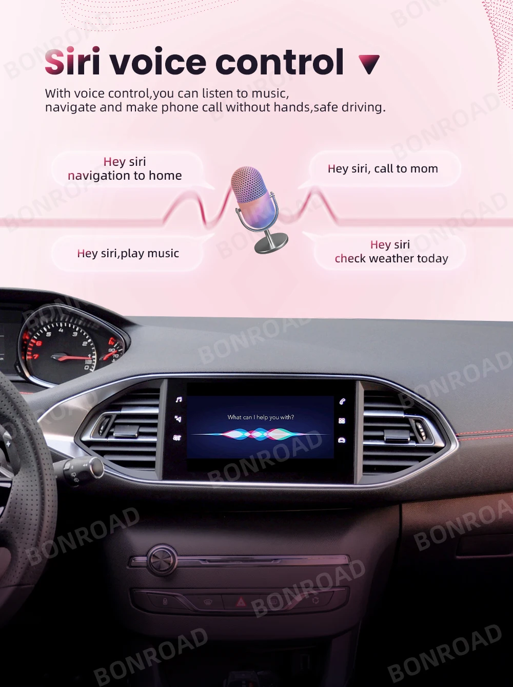 Wireless Carplay Android Auto Adapter For Peugeot Citroen SMEG MRN Picasso C4 C5 DS4 DS3 308 508 208 3008 Bluetooth Mirror Lin – Detail 6