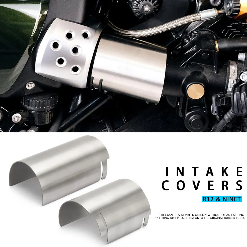 

New Motorcycle Accessories For BMW R12 NineT NINET R 12 2024 2025 Stainless Steel Air Intake Covers Fairing Decoration Guard