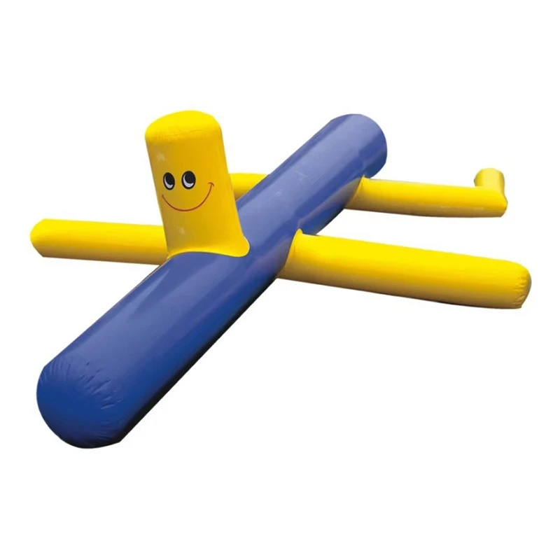 

Water inflatable floating row, leisure and entertainment floating bed