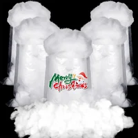 Artificial Snow Stuffing - Fake White Snow Decor & Fluffy Polyester Fiberfill for Christmas Tree & Winter Crafts Holiday DIY 3