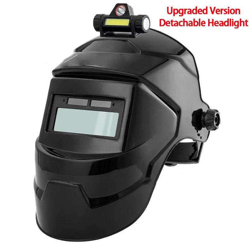 Solar Automatic Dimming Welding Mask Headwear Lightweight Protective Mask True Color 130℃ High Temperature Welding Helmet