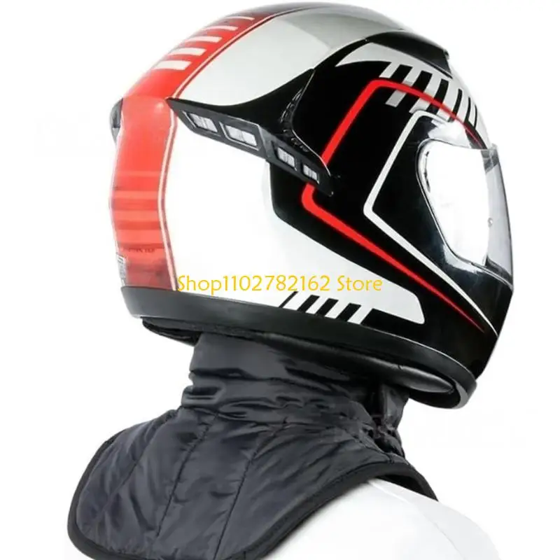 

547B Biker Chest Neck Warmer Water Resistant Layer Quick Dry Fabric Zip Closure For Motorcycle Ski Outdoor Activity