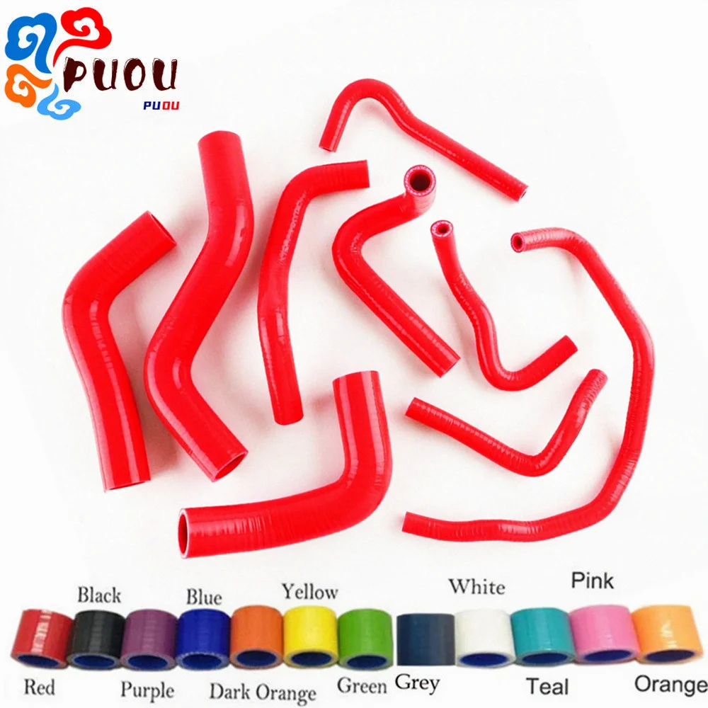 For 1989-1993 Mazda Roadstar Miata MX-5 NA6CE B6ZE 1.6L Silicone Radiator Hose Pipe Kit