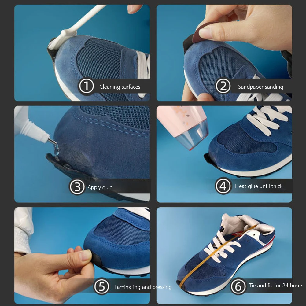 Adesivo riparatore di scarpe impermeabile colla universale ad asciugatura rapida resistente all'usura forte adesione per tela in Neoprene