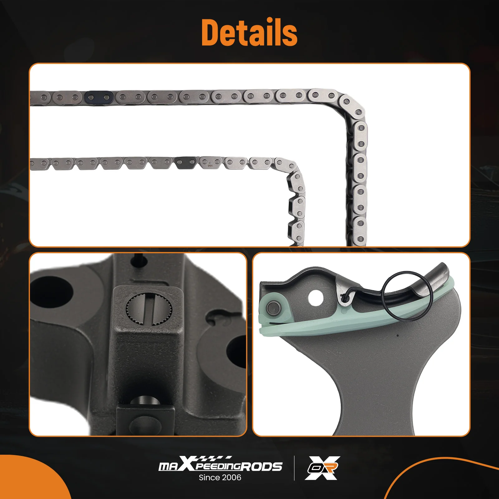 Timing Chain Kit & Guide Tensioner for Dodge Dakota Ram Nitro Jeep Liberty 3.7L