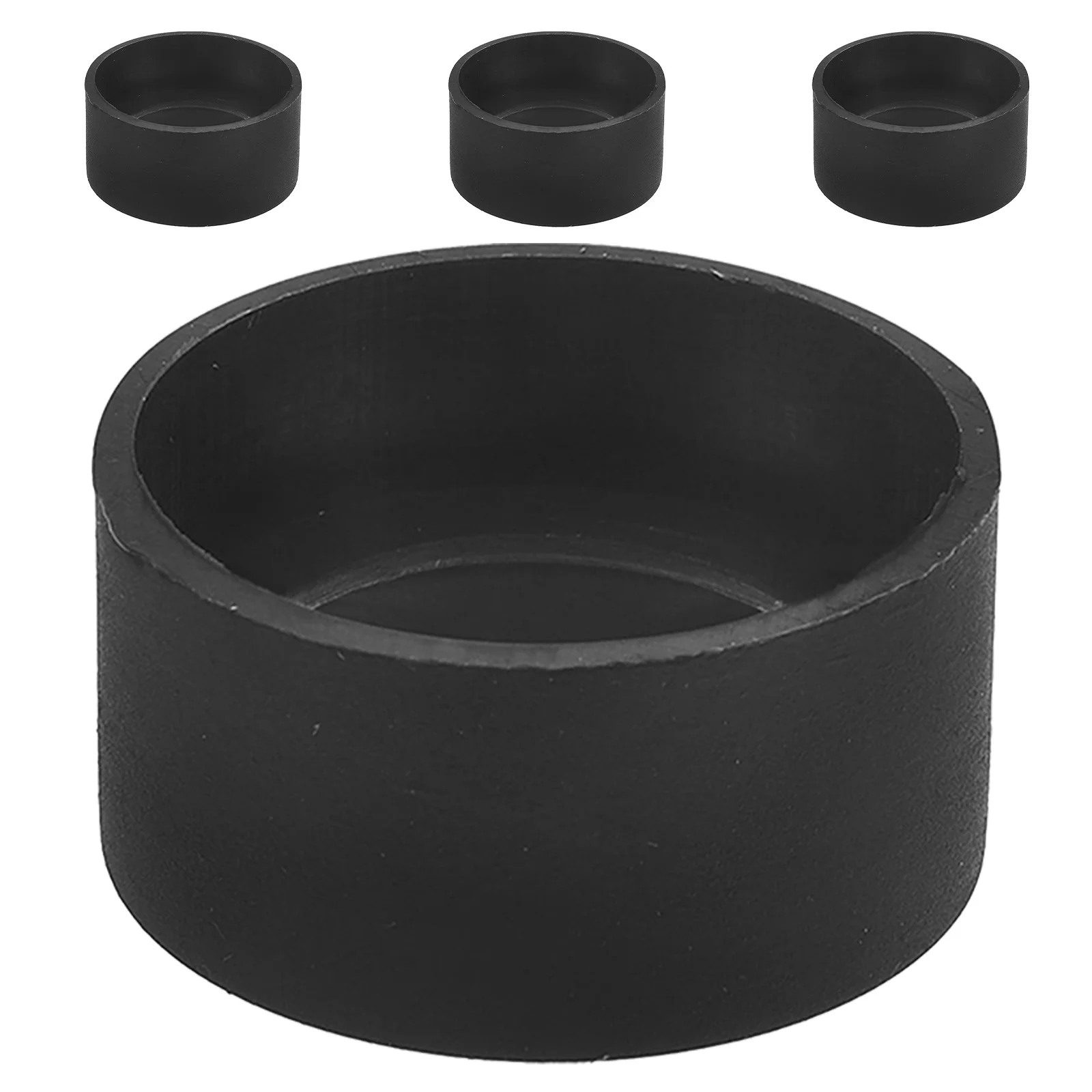 

4Pcs Eyepiece Cup for Microscope and Telescope Universal Fit Lightweight Replacement Parts Lab Research Accessories Black