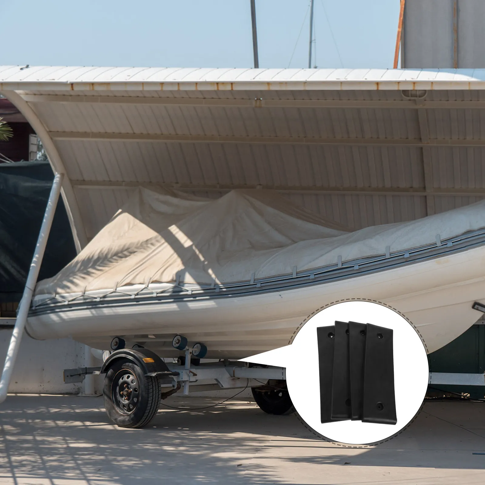 

10 шт. двухслойных водонепроницаемых противоскользящих накладок для направляющих лодочных прицепов, 3x10 дюймов, для палубы, запчасти для морских прицепов, коврики для лодок